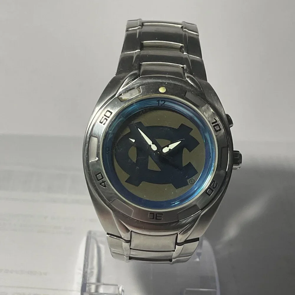 North Carolina Tar Heels NCAA Stainless-Steel Kaleido Watch by Fossil NEW (RARE)